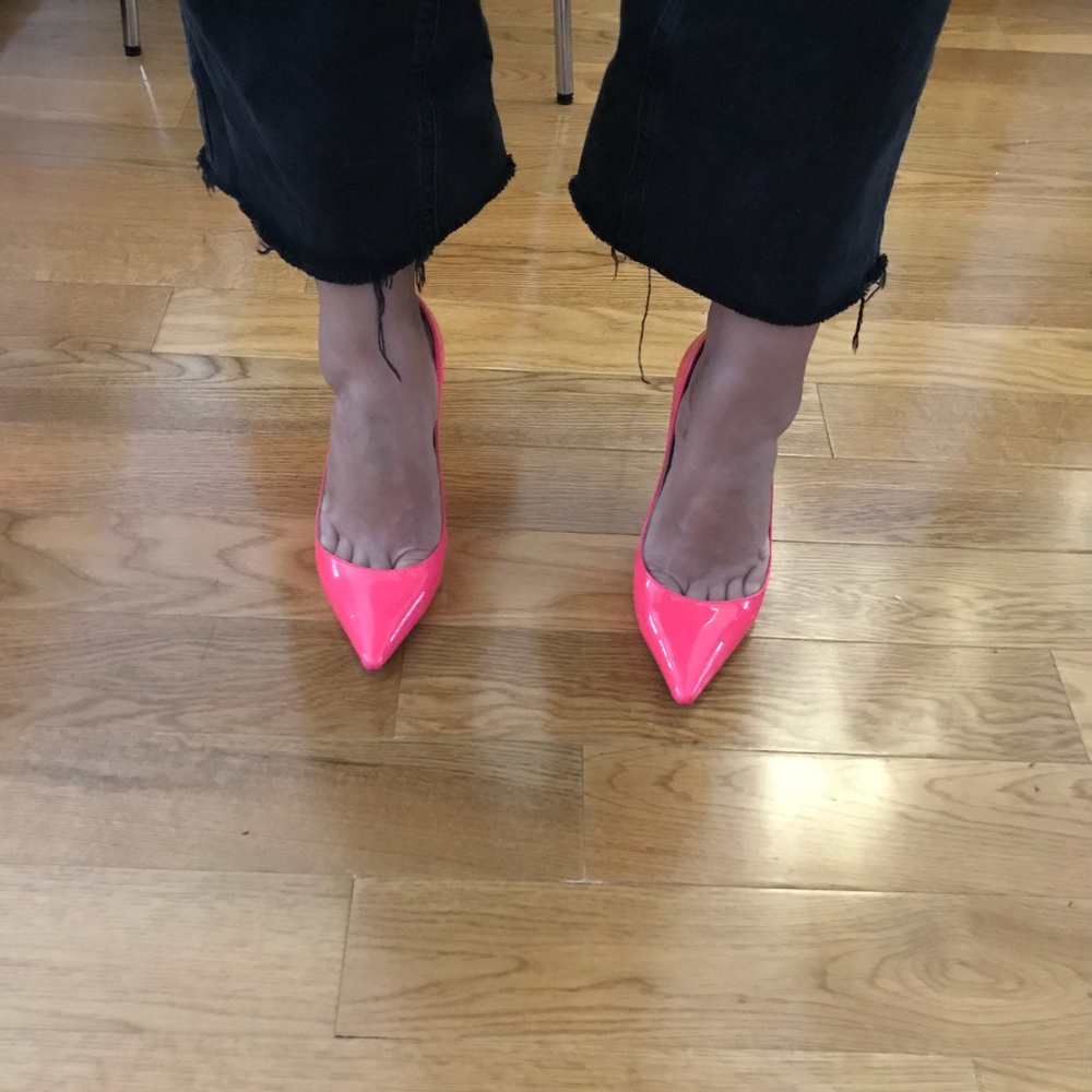 Sophia Webster Coco Neon Leather Pumps